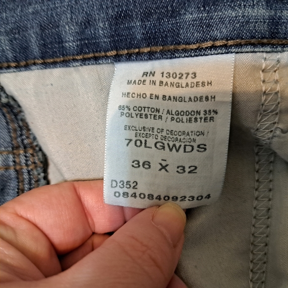 Wrangler Men's Jeans #70LGWDS Relaxed Cargo Size 36x32 Medium Stonewash Denim - Picture 5 of 14